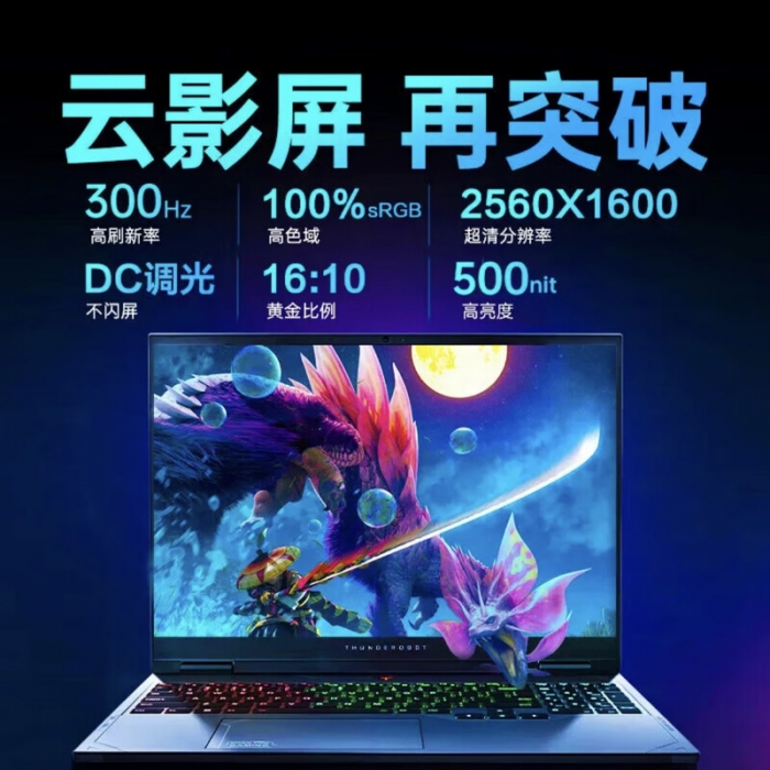 雷神猎刃16笔记本i7-14650HX RTX5060 300Hz 2K 16G内存1TB固态16英寸