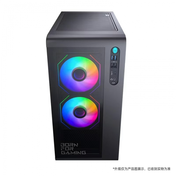 雷神黑武士i7-14700HX RTX5060Ti 32G内存1TB固态台式电脑电竞主机_黑